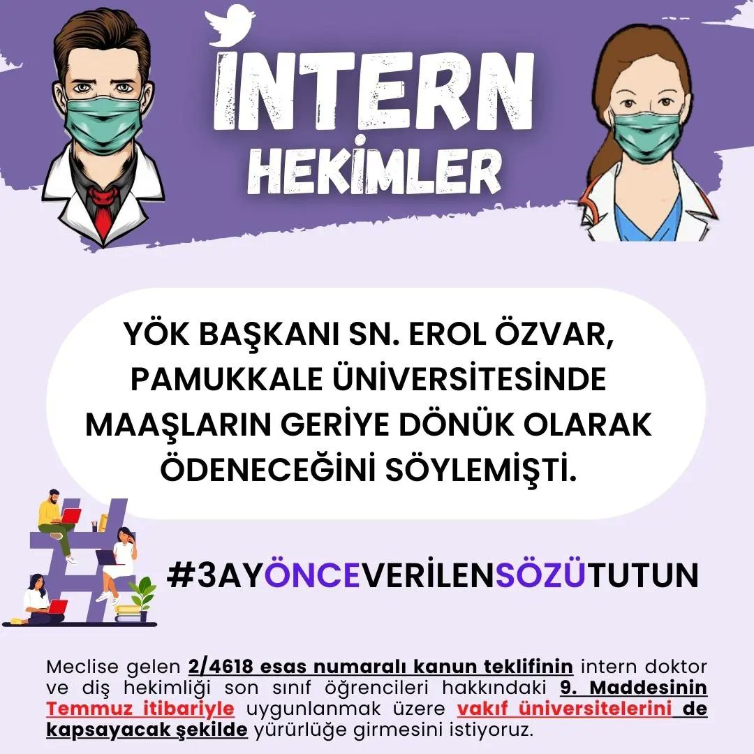 doktorintern's tweet photo. 📢 Son Durum:
2/4618 sayılı kanun teklifi Genel Kurul gündemine girdi. Gündem tarihi henüz belli değil.

‼️YİNELİYORUZ:
▪️Vakıf Ün. dahil edilmeli.
▪️Geriye yönelik ödeme yapılmalı.
@drfahrettinkoca @erolozvar @halileldemir @iletisim https://t.co/lf3cCZZbeB