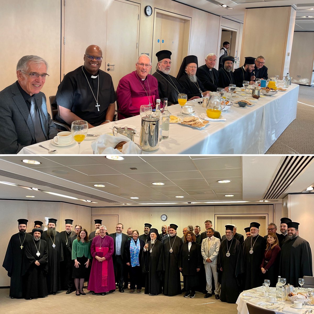 Leaders breakfast welcoming His All-Holiness Patriarch Bartholomew of the Orthodox Church. Inspiring words of unity, peace, social justice and environmental responsibility…#Church