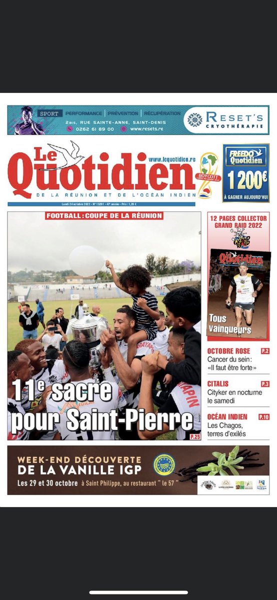 hoarauguillaume's tweet photo. One more 🏆
Coupe de la Réunion ✅
#jssp https://t.co/m6JzWABmbw