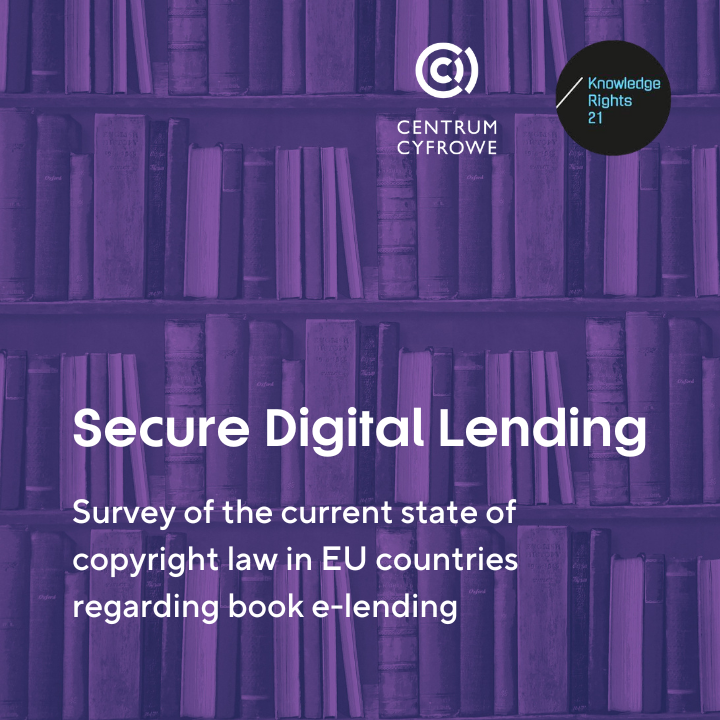 centrumcyfrowe's tweet photo. What is a current state of a book e-lending in 🇪🇺 countries?
We want to hear from:
👉 legal experts
👉 library professionals
👉 researchers
about your experiences of dealing with digital lending in libraries #SecureDigitalLending
Share your knowledge ➡️ https://t.co/U7Pe1ot3DL https://t.co/StAUteV7a7