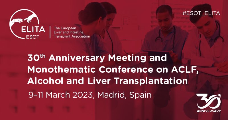 dewojt's tweet photo. @ELITA_ELTR @ESOTtransplant @CFondevila @GiacomoGermani1 Do not miss it! https://t.co/tOShYyAHWP