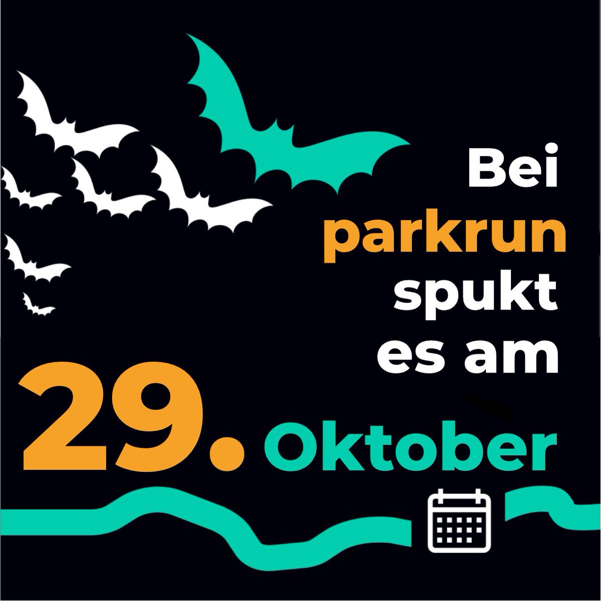 Wir sehen uns am Samstag zu einem gruseligen parkrun... 👻🕷🎃