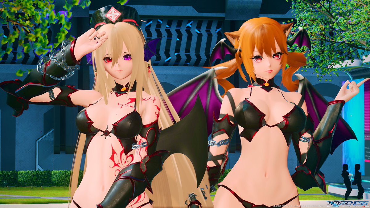 tihiro_f's tweet photo. サキュバス姉妹（増える時もある
#PSO2NGS_SS https://t.co/VjO7S3Zxgv