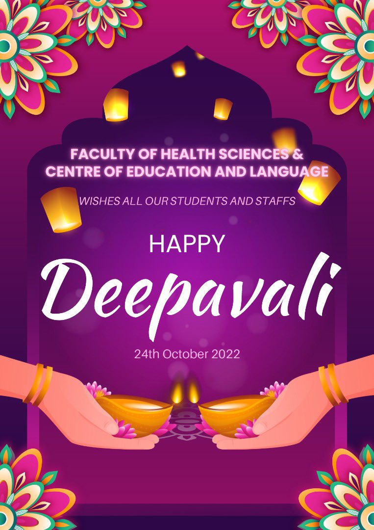 FOHS_MAHSA's tweet photo. Happy #Deepavali to those who are celebrating! ❤️ #MAHSA #BeMore https://t.co/9OSzY6C2UO