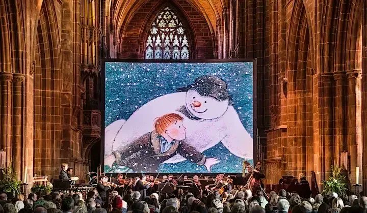 ⛄️ | This Christmas enjoy ‘The Snowman’ film with a live orchestra at the Liverpool Cathedral. TICKETS & INFO 👉 buff.ly/3Srof9k