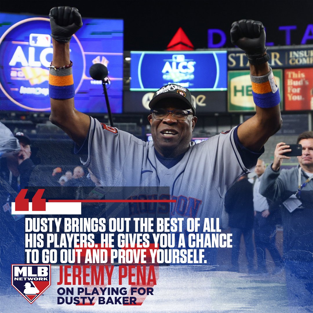 MLBNetwork's tweet photo. Nothing but the highest praise for Dusty 🗣️

#LevelUp | @astros https://t.co/Dya0HreZgA