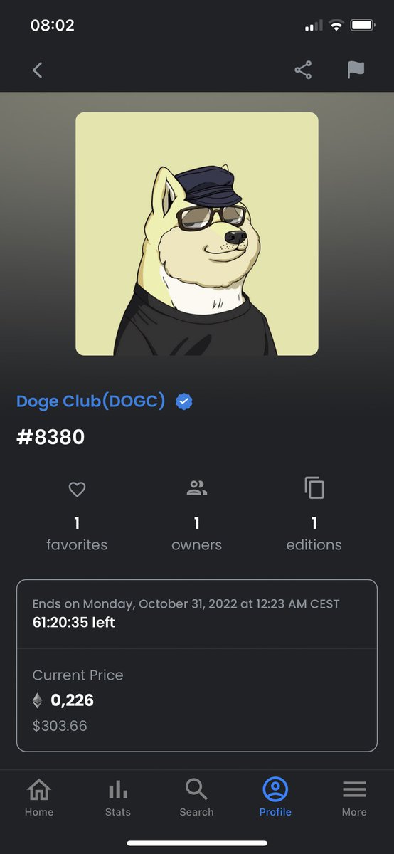 Trying to sell my beautiful 0 digit <a href="/DogeClub_NFT/">Doge Club</a> 
I sadly have to sell him because my PC broke so I need some money.😢

You can send me offers or if you wanna negotiate just DM me