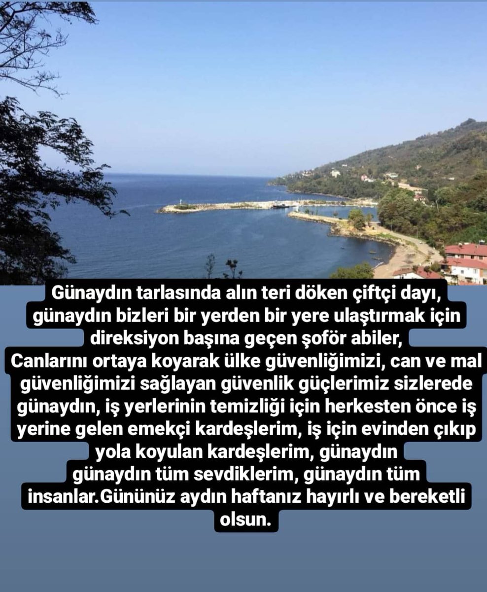Günaydın  tüm insanlar.Gününüz aydın haftanız hayırlı ve bereketli olsun.