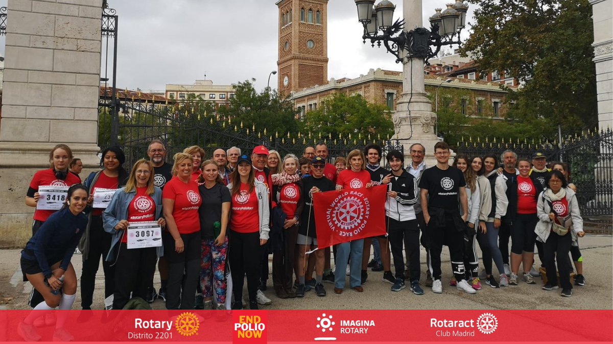 RotaractMadrid's tweet photo. UNIDOS CONTRA LA POLIO
Este año también nos unimos a la carrera solidaria mundial contra la poliomielitis, organizada por los Clubs Rotary. Rotary lleva desde 1985 trabajando para erradicar esta enfermedad y está muy cerca de lograr la meta de erradicarla en el mundo entero. https://t.co/F94BkLVCnT