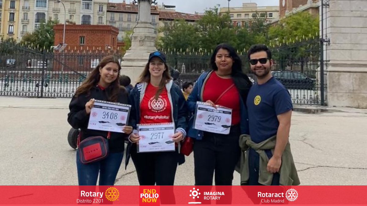 RotaractMadrid's tweet photo. UNIDOS CONTRA LA POLIO
Este año también nos unimos a la carrera solidaria mundial contra la poliomielitis, organizada por los Clubs Rotary. Rotary lleva desde 1985 trabajando para erradicar esta enfermedad y está muy cerca de lograr la meta de erradicarla en el mundo entero. https://t.co/F94BkLVCnT