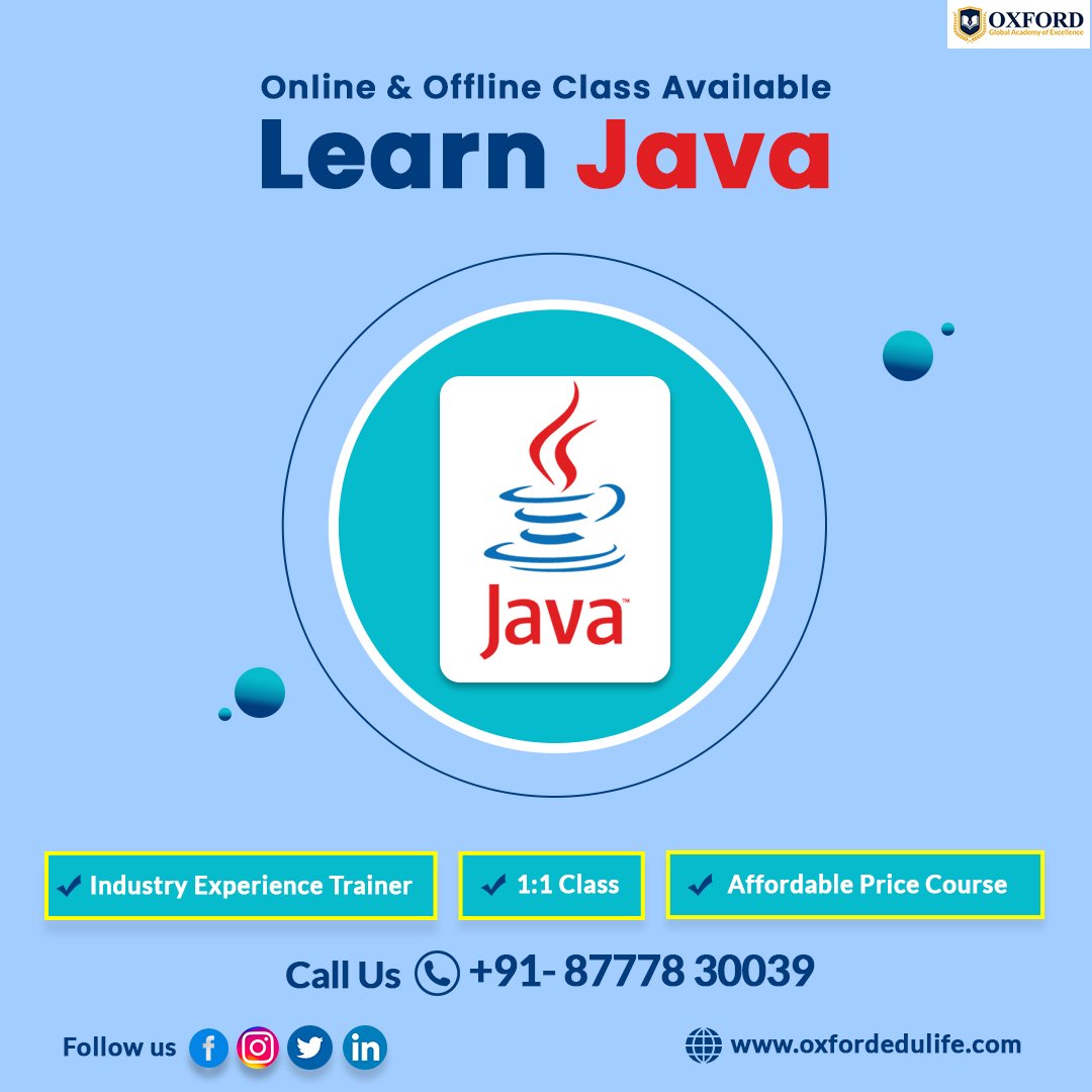 oxford_in1's tweet image. 💻BEST JAVA PROGRAMMING CLASS AT BELGHARIA, KOLKATA
📱Call Us : +91 87778 30039
📱WhatsApp Us - wa.me/918777830039
🌐oxfordedulife.com
#JavaProgramming #JavaProgrammingTraining
#JavaProgrammingbelgharia #JavaProgrammingkolkata
#OxfordGlobalAcademyofExcellence