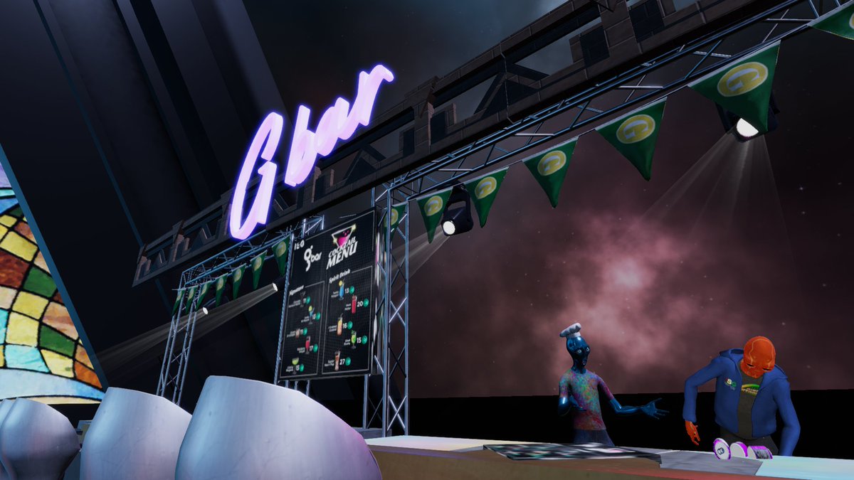 itsGary_eth's tweet photo. 👽🧑🍳Out here hopping around, trying to find people to serve. Had a @immadegen helper for a while, but he kept knocking stuff over. Finished the night with a beer by the piano.
#vr #metaverse #virtualbar #virtualrestaurant #alienchef #void #voidarmy #immadegen #nfttellingastory https://t.co/3CcEPThwfA