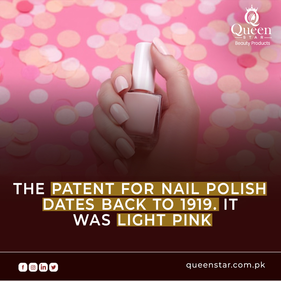 queenstarpk's tweet photo. Did you know, the patent for nail polish dates back to 1919? The first color was light pink. Nail trends have drastically evolved and changed over the years.

☎️Order: 051-4471500
📱WhatsApp: 0313-5400657
🌐 https://t.co/FEf5pScxtk
.
.
.
#QueenStar #information #history #Cosmatic https://t.co/9aHm7QhZAz