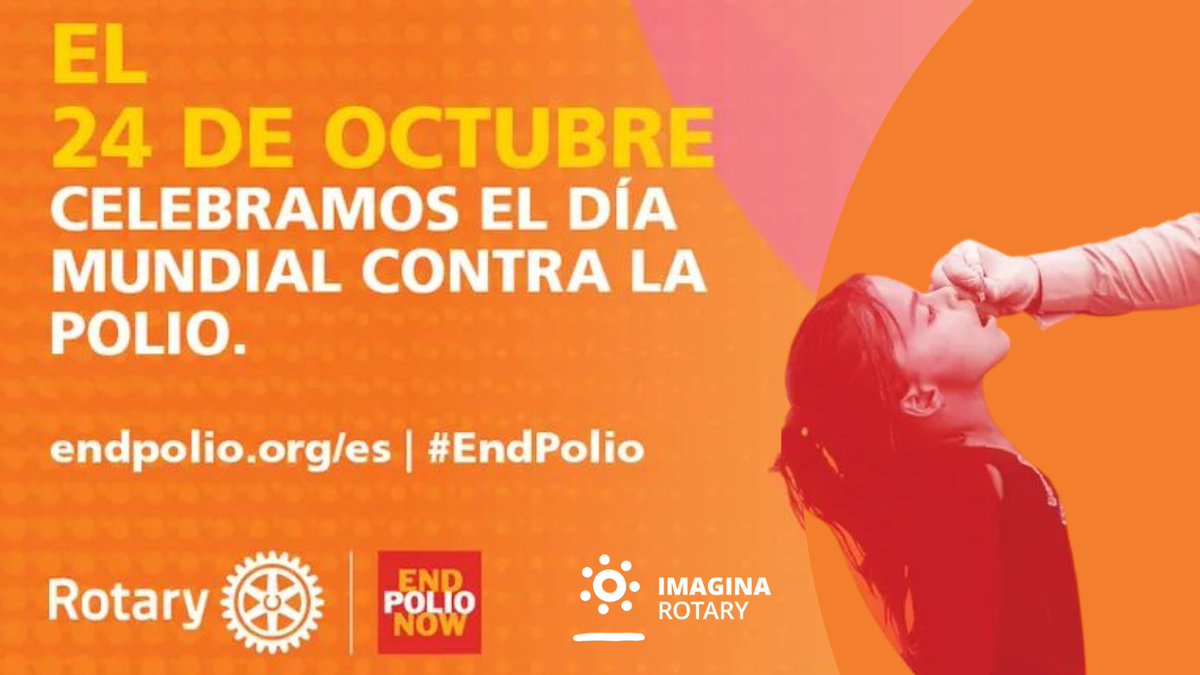RotaractMadrid's tweet photo. DÍA MUNDIAL CONTRA LA POLIOMIELITIS 
Es una enfermedad altamente infecciosa que ocasiona parálisis para toda la vida y potencialmente la muerte.
👉Generalmente afecta a los niños menores de cinco años. 
👉Se han vacunado a más de 2500 millones de niños en todo el mundo https://t.co/GUXsUVjdLy