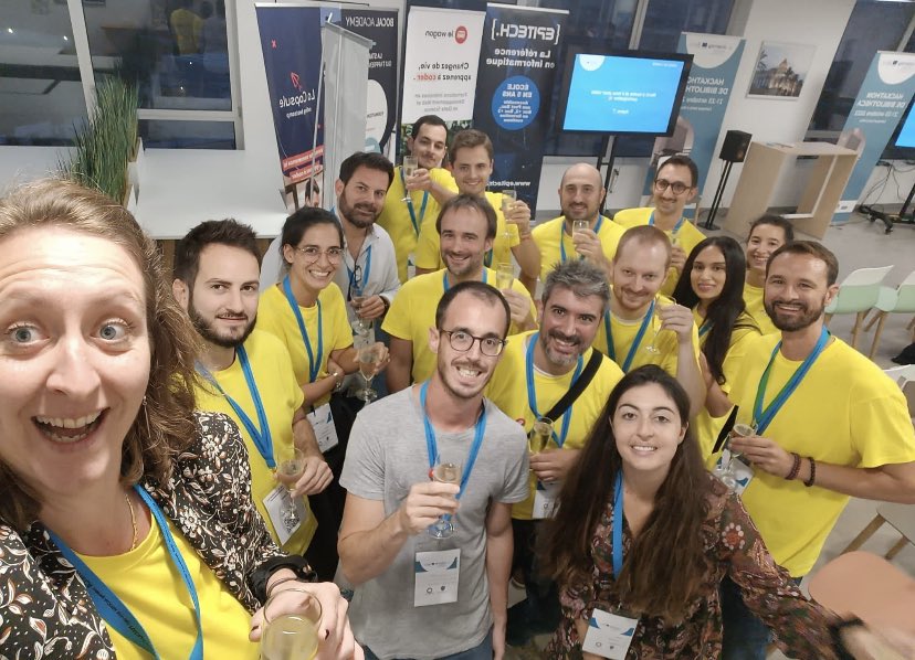 monfortmichael's tweet photo. Il en manque quelques un(e)s sur cette photo mais un sincère MERCI la team orga 🙏 C’était la folie 🫶🥰 #hackathon https://t.co/K7fJg3ac5V