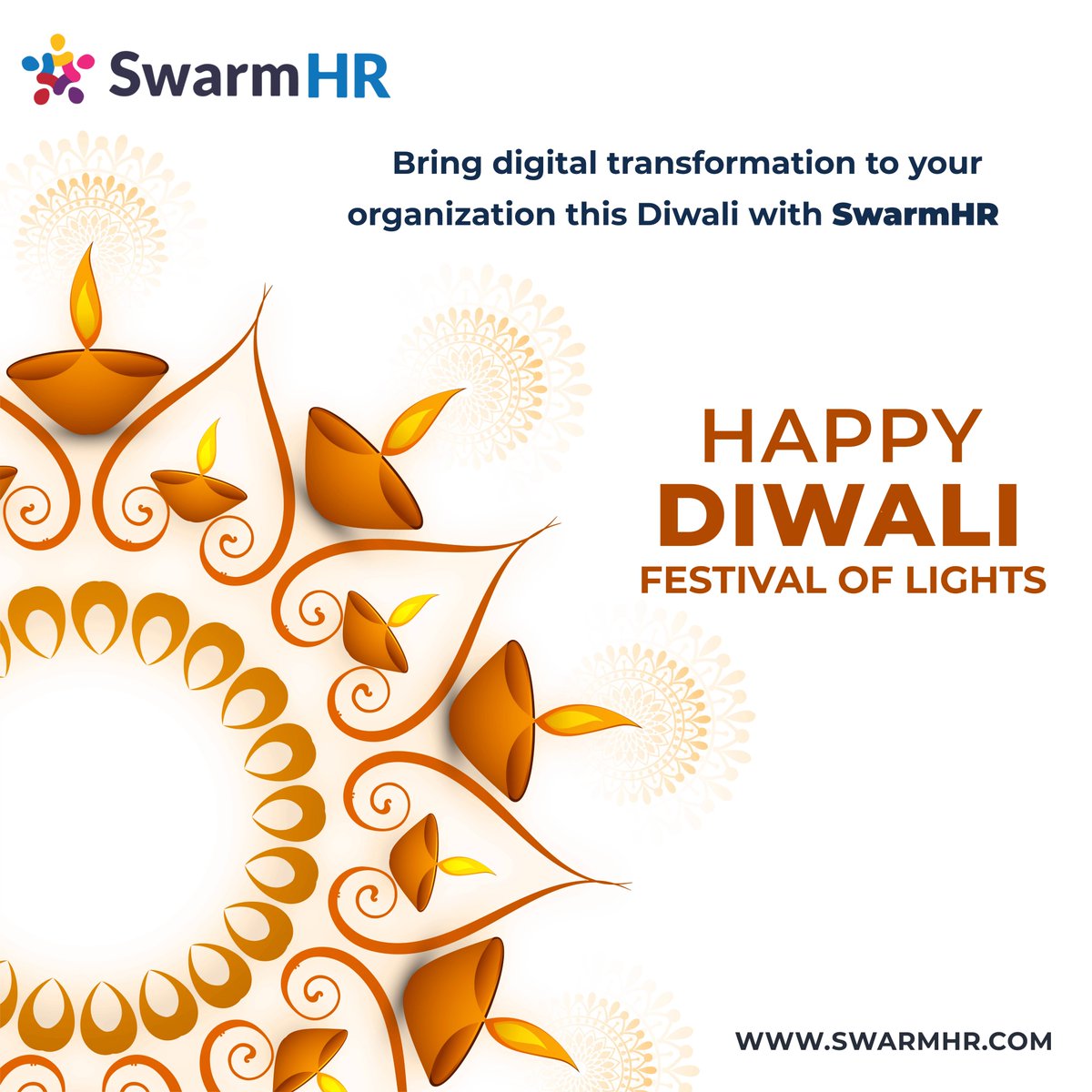 SwarmHr's tweet photo. Diwali is a festival of lights , and it is also a time for families and businesses to celebrate . This year, SwarmHR is helping businesses bring digital transformation to their HR processes .

#happydiwali #happydiwali2022 #digitaltransformation #business #hr #swarmhr https://t.co/zDZ5GprBVc