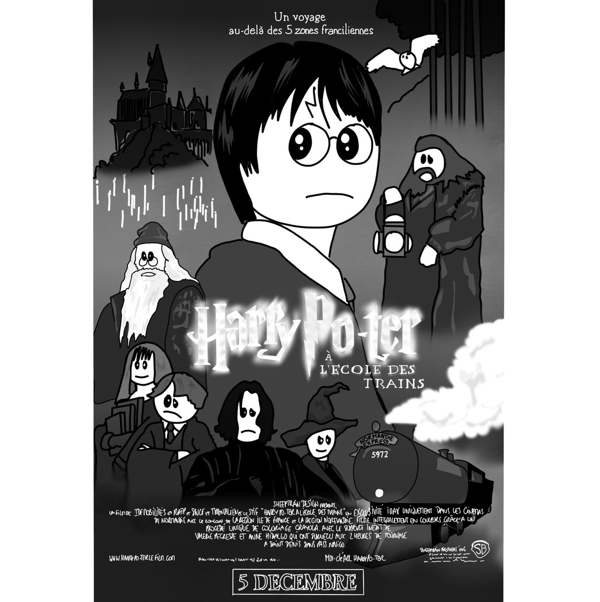 SheepTrain's tweet photo. Oula j’ai mis du temps à le publier celui-là #MetsLesTransportsDansUnTitre #HarryPoTER https://t.co/tQH0WR0zJx