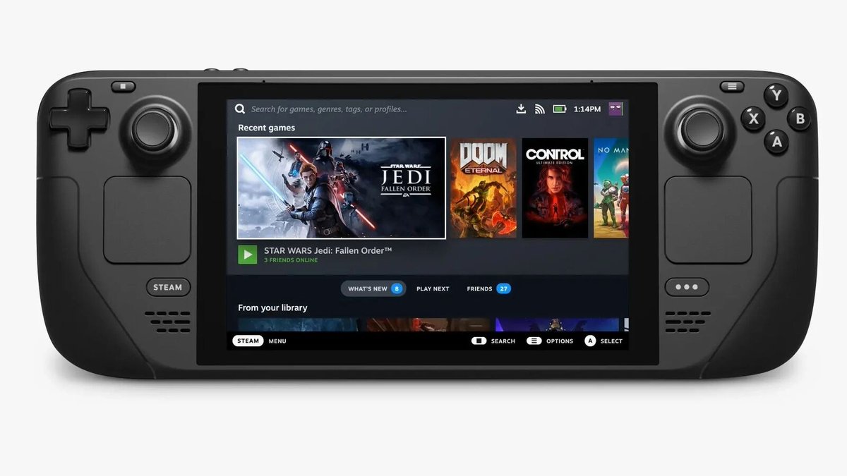 FlyVPN's tweet photo. #Steam  Top Sellers Last Week（10.17-10.23）

1. Steam Deck
2. COD: Modern Warfare 2
3. Persona 5 Royal
4. COD
5. Rimworld
6. Football Manager 2023
7. Uncharted Legacy 
8. Gotham Knights
9. Red Dead Redemption 2
10. Gotham Knights

Use #FlyVPN to play more games from anywhere. https://t.co/LmseqSQRmo