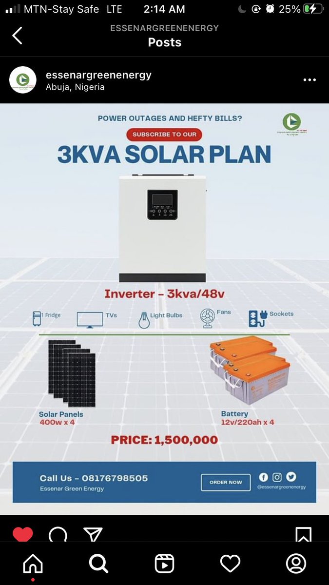 iMajorX's tweet photo. WHO ISNT EXCITED ABOUT THE FUTURE? FOR US @EssenarGreen ITS ABOUT CREATING SOLUTIONS THAT WILL MAKE THE FUTURE WORTH LIVING.
HAVE A PRODUCTIVE WEEK AHEAD
#abujasolarcompany #solarcompany #solarsolutions #solarenergyworld #solarenergysystems #solarquotes #mondaymotivation💪 https://t.co/sjDPQfr05u
