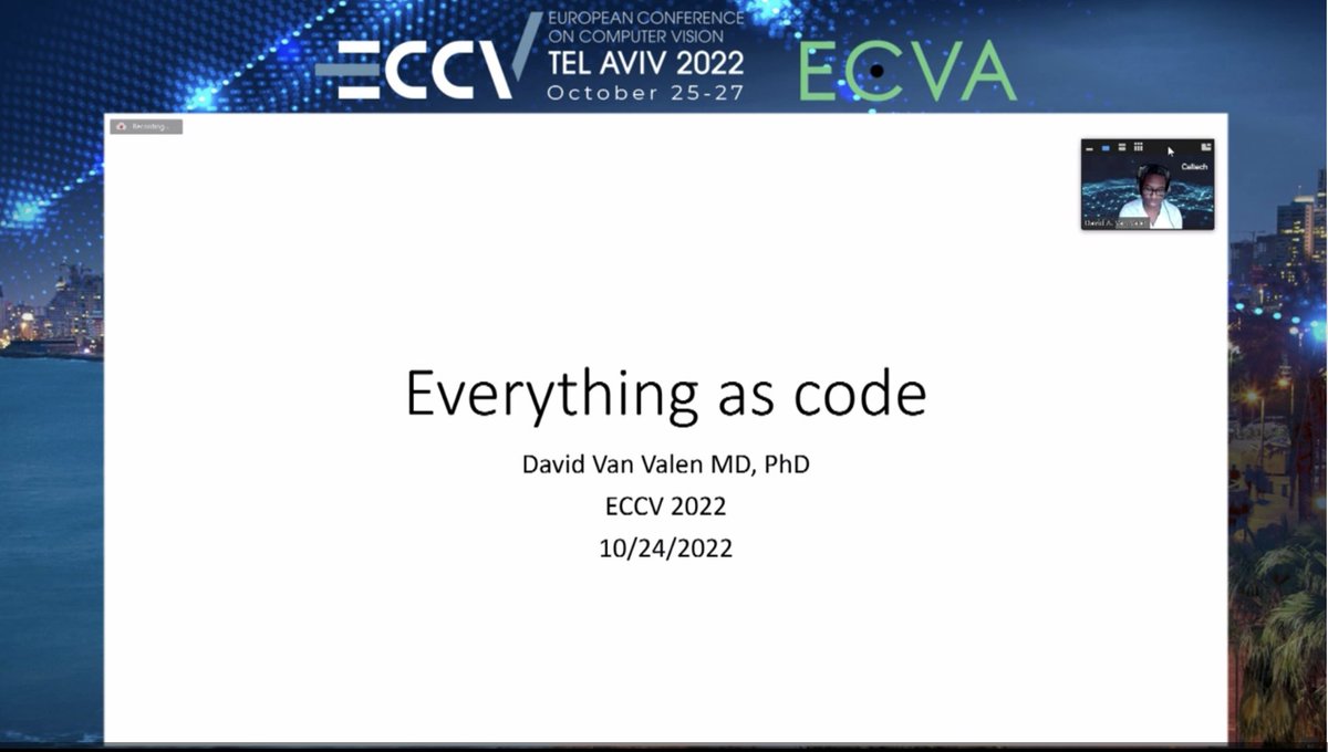 florianjug's tweet photo. This years BioImage Computing (BIC) Workshop is going down today in Tel Aviv at @eccvconf.
https://t.co/83Rq3nb7fq

The show gets started by Alexander @sagzehn Krull… first invited speaker is David @davidvanvalen.

Lots of great talks to come! 🎉 https://t.co/swSVFW0LCs