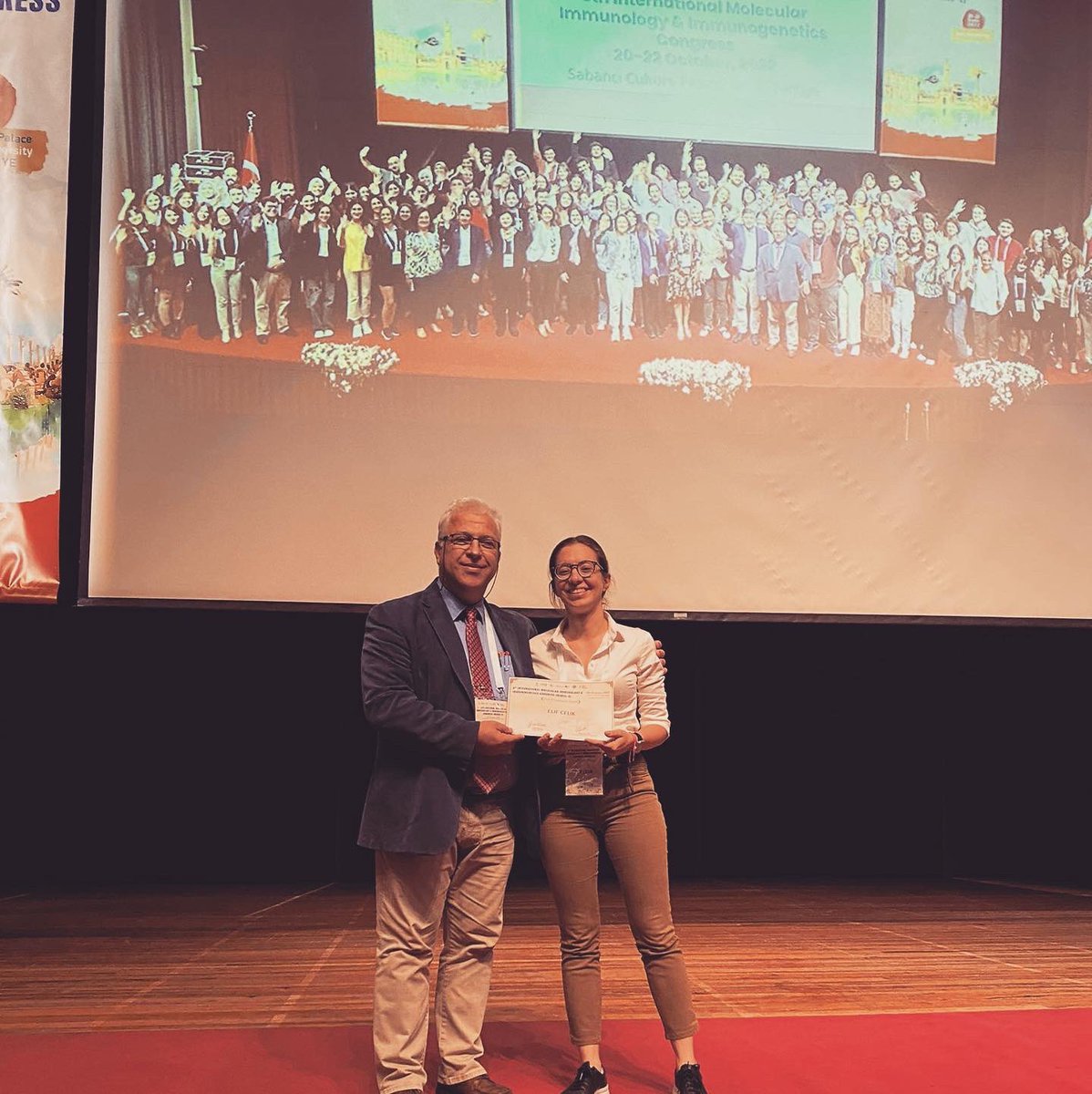 Oral Presentation award was given to Elif Celik @mselifcelik from Boğaziçi University MBG department. A PhD student of Dr Tolga Sutlu @TolgaSutlu.