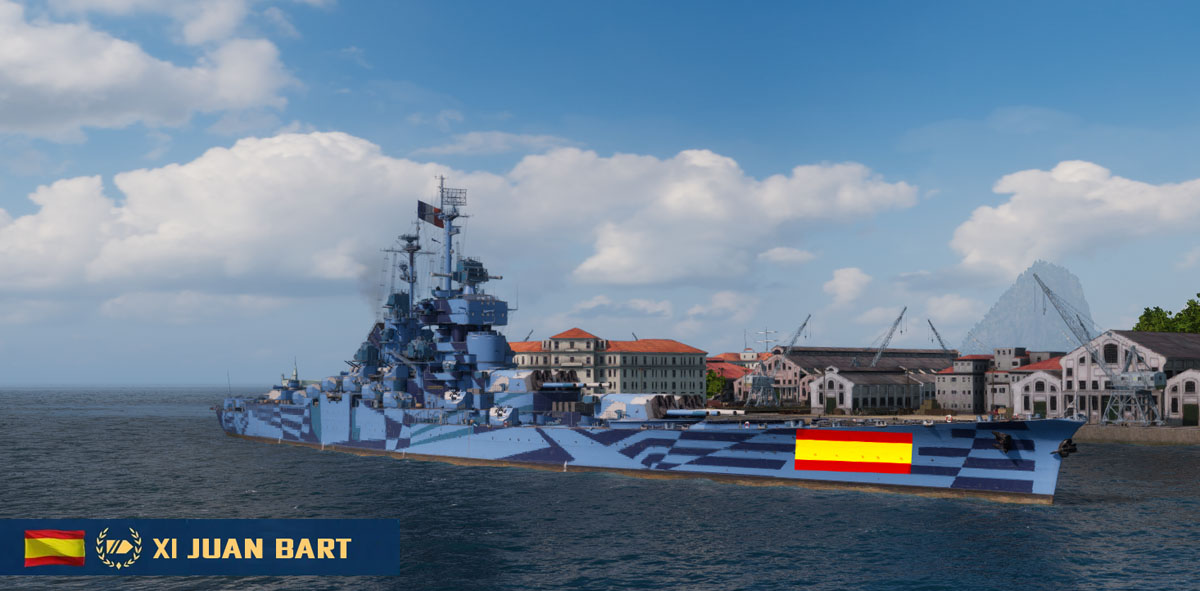 Leaked photos of new Spanish battleship.  #worldofwarships