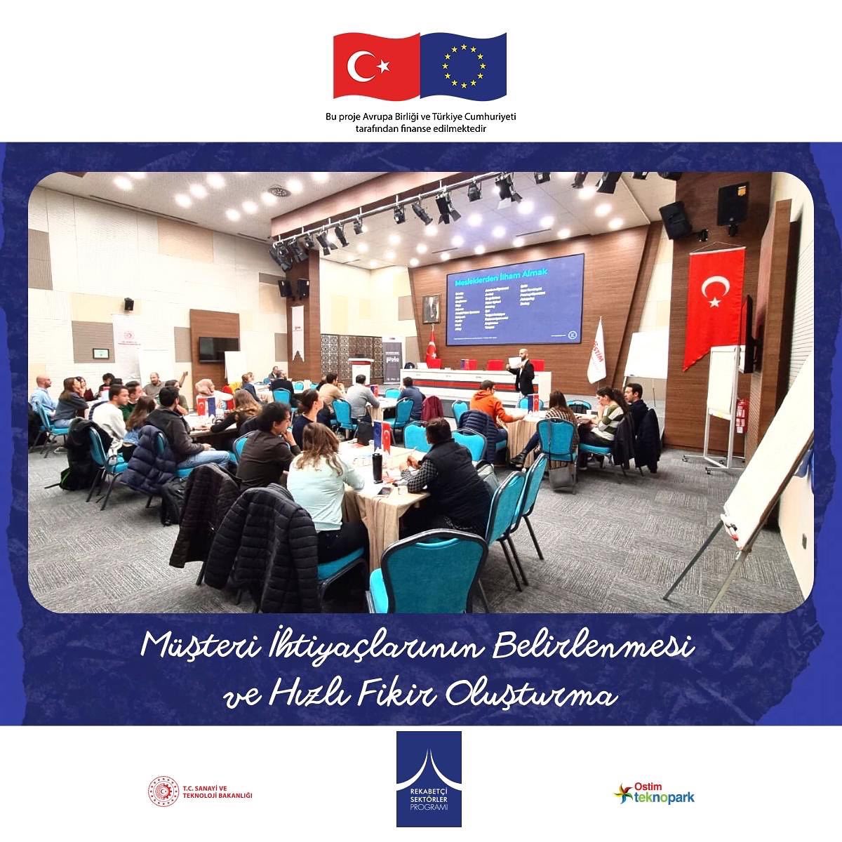 OstimProta's tweet photo. Prototipleme ve Ticarileştirme Programımız uyarınca Ticarileştirme Odaklı Eğitimlerimiz kapsamında, “Müşteri İhtiyaçlarının Belirlenmesi ve Hızlı Fikir Oluşturma” başlıklı eğitimimizi tamamladık. 

“Müşteri ihtiyaçları nasıl belirlenir?", … https://t.co/aLUEwmZQbo