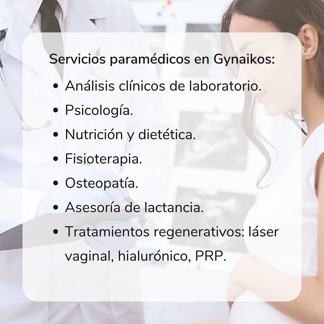 gynaikos's tweet photo. Desde Gynaikos seguimos apostando por la atención integral a la mujer. 🤰Contamos con una serie de servicios paramédicos que os van a encantar. #Gynaikos https://t.co/KKtGKohvcn
