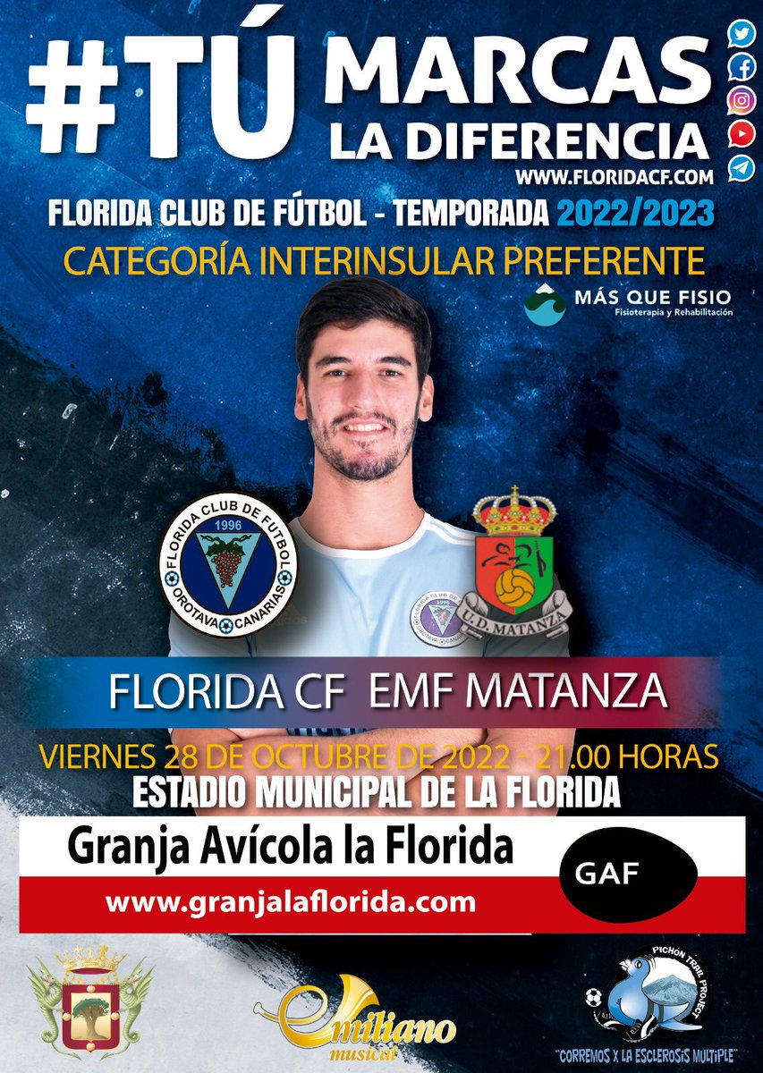FloridaCF's tweet photo. Buenos días familia celeste, vamos con una nueva semana y les dejamos con el cartel del partido de ¡¡esta semana!!🍇💙

#Ubuntu🍇
#FloridaMatanza
#Túmarcasladiferencia
#Floridacflive #Azulceleste https://t.co/AO4vtBS8Tg
