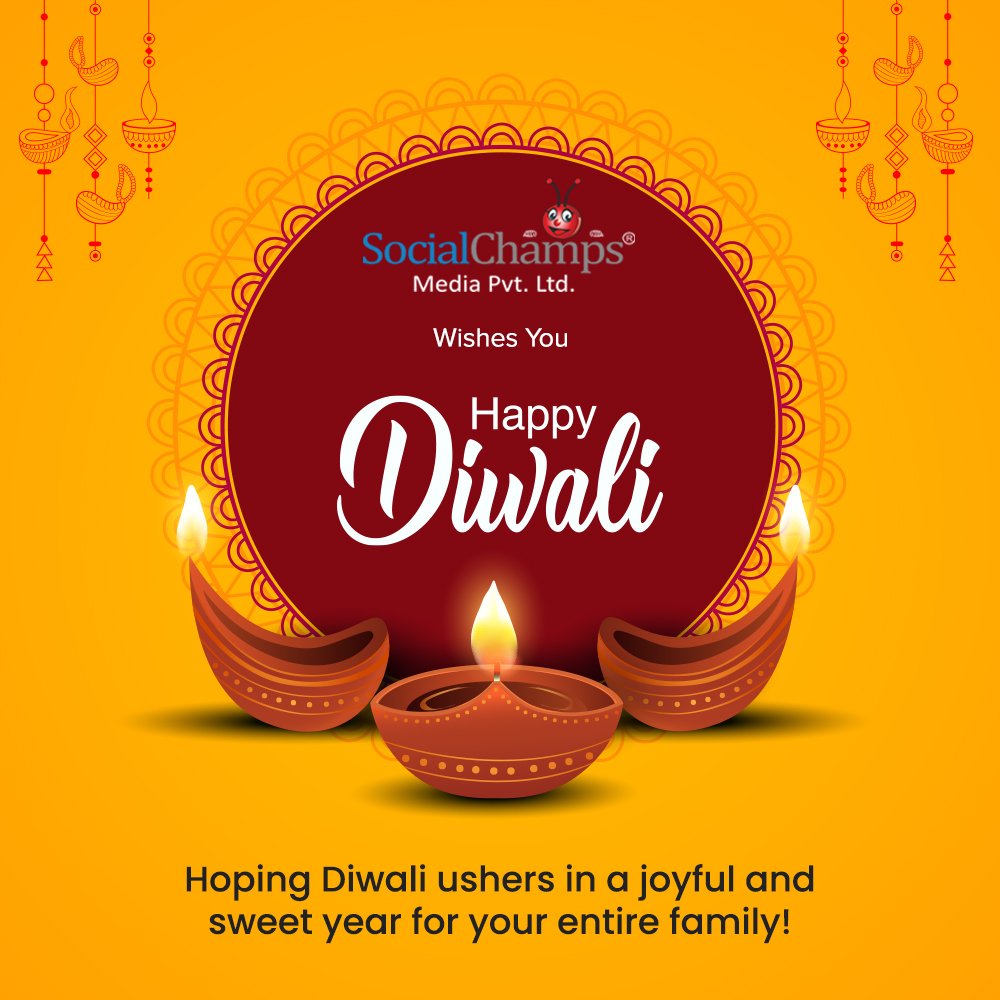GangwalAnand's tweet photo. SocialChamps team wishes everyone a very Happy Diwali!

#Diwali #Diwali2022 #socialchamps #festival #wishes #festivaloflights https://t.co/cbOC574mWp