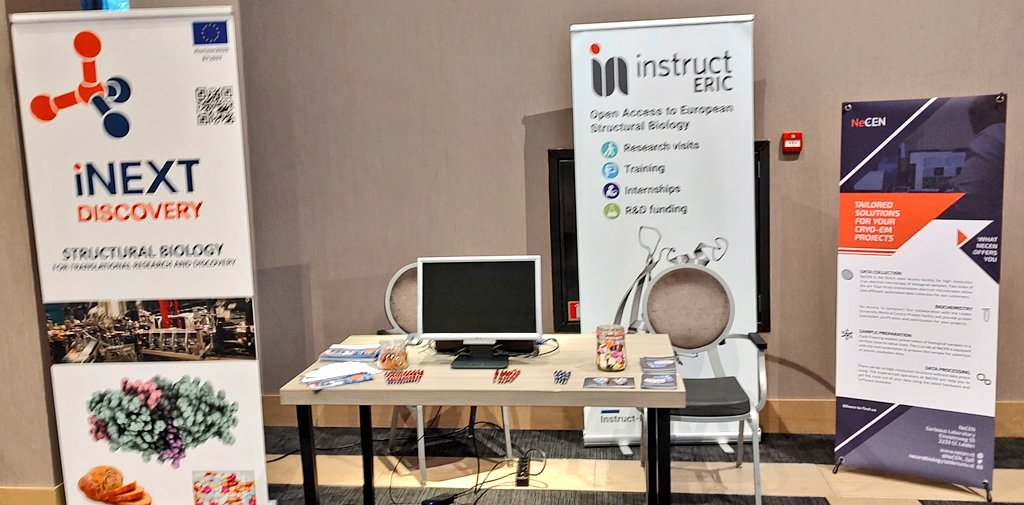 Come talk to us in the booth section at #PSDI2022. We are here with @iNEXT_Discovery and we can discuss <a href="/instructhub/">Instruct-ERIC</a> and NeCEN as well.