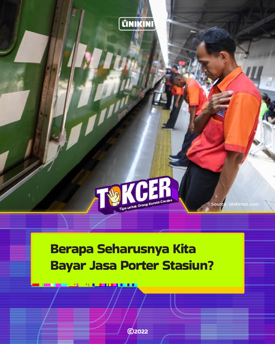 LINIKINI_ID's tweet photo. Suka bingung berapa jasa tarif porter di stasiun?π€
Kamu tau nggak sih, ternyata nggak ada patokan harganya lho, #Commuters!π― Coba deh langsung simak #Tokcer hari ini~ ππ» https://t.co/neSE5SkqOB