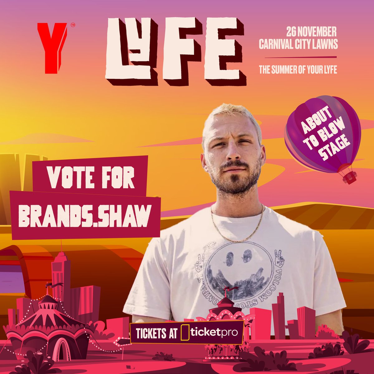 On the 26th of November we are operating in the East Rand at Carnival City Lawns, so #YNot give two upcoming artists from the East an opportunity to perform on the #AboutToBlowStage. 

To see <a href="/BrandsShaw/">Brands.Shaw</a> on stage, retweet this post. 

Competition closes at 5pm on Sunday 30 Oct.