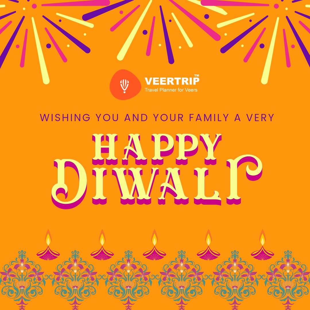 veertrip's tweet photo. Shubh Deepawali 🙏 #HappyDiwali #HappyDeepavali #HappyDiwali2022 #Diwali2022 #DiwaliVibes https://t.co/1fkF4Kitdy