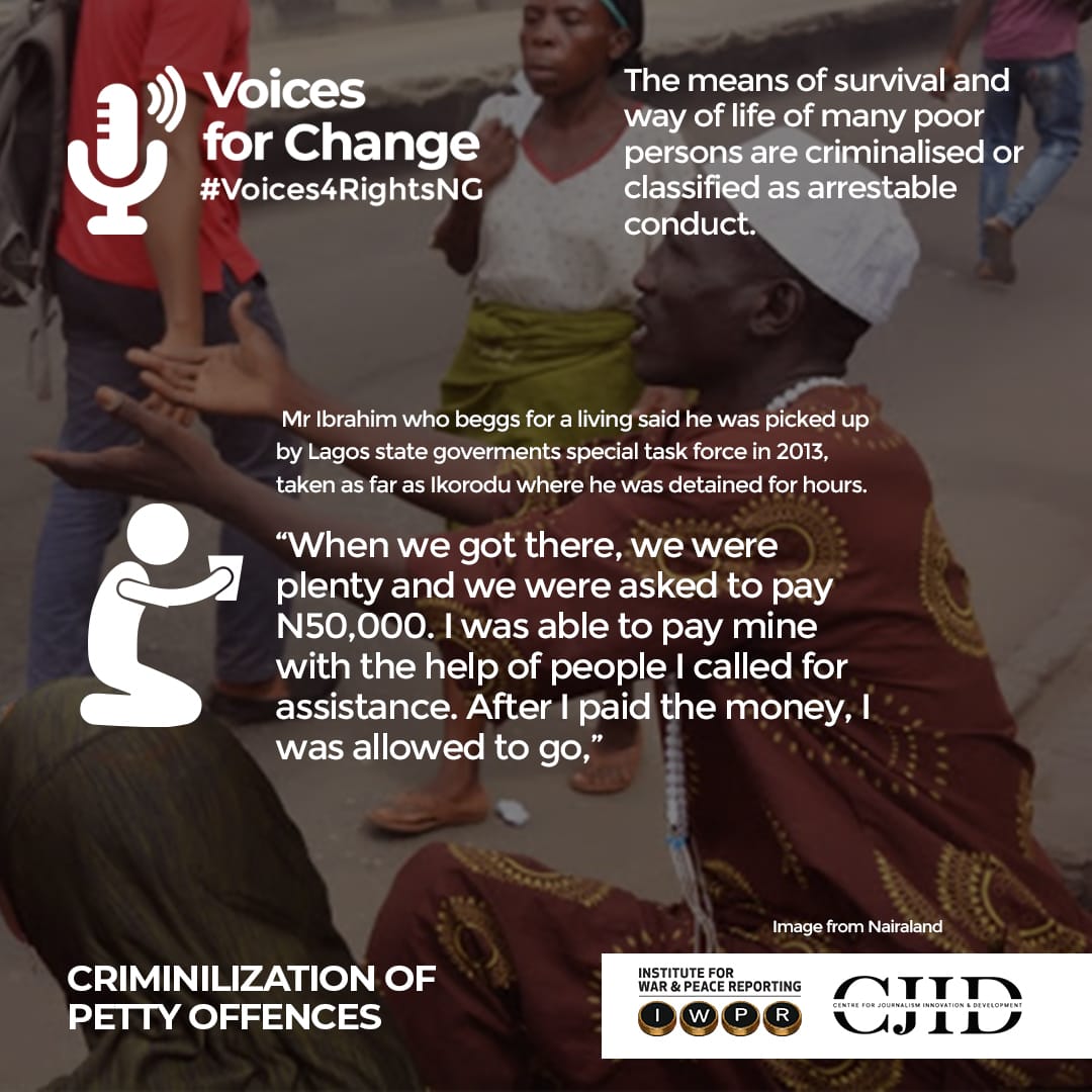 cfnonline's tweet photo. While ignorance is not an excuse in the court of law, we enjoin the government on clarity.

A number of petty offences have been criminalized...
https://t.co/zZVCXN822B

@TrafficChiefNG @followlasg @NigeriaGov @CJIDAfrica @IWPR
@olorunwababs #SOUARS #voices4rightsNG https://t.co/MEWO4g5TKy