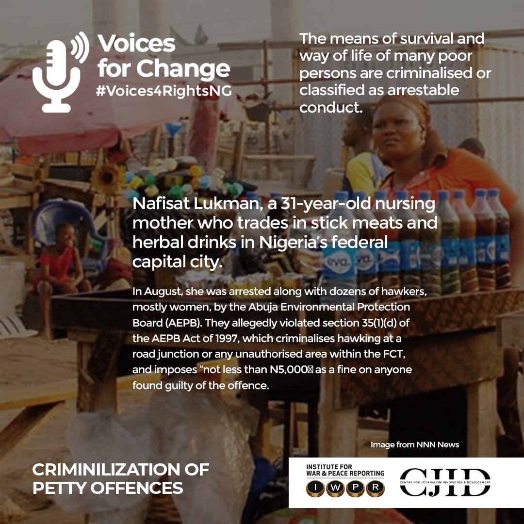 cfnonline's tweet photo. While ignorance is not an excuse in the court of law, we enjoin the government on clarity.

A number of petty offences have been criminalized...
https://t.co/zZVCXN822B

@TrafficChiefNG @followlasg @NigeriaGov @CJIDAfrica @IWPR
@olorunwababs #SOUARS #voices4rightsNG https://t.co/MEWO4g5TKy