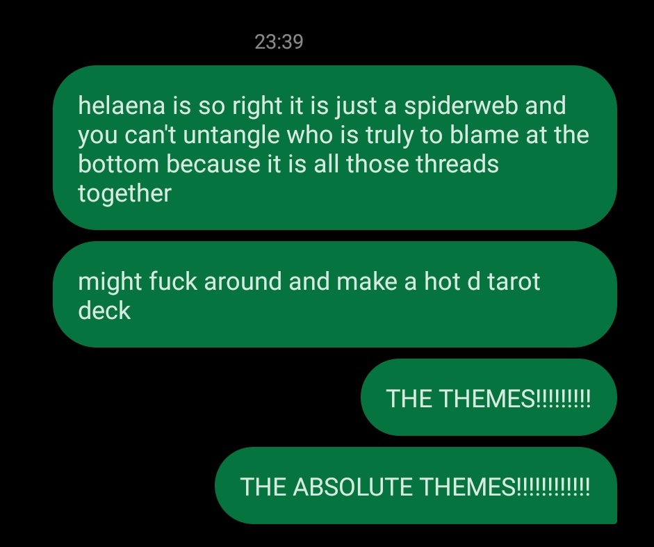 originalfreckle's tweet photo. hot d season finale livetext no context https://t.co/VTGbStagsC