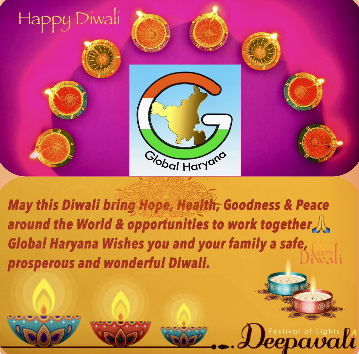 #HappyDiwali #diwaliwishes  #Haryana #FestivalOfLights #India