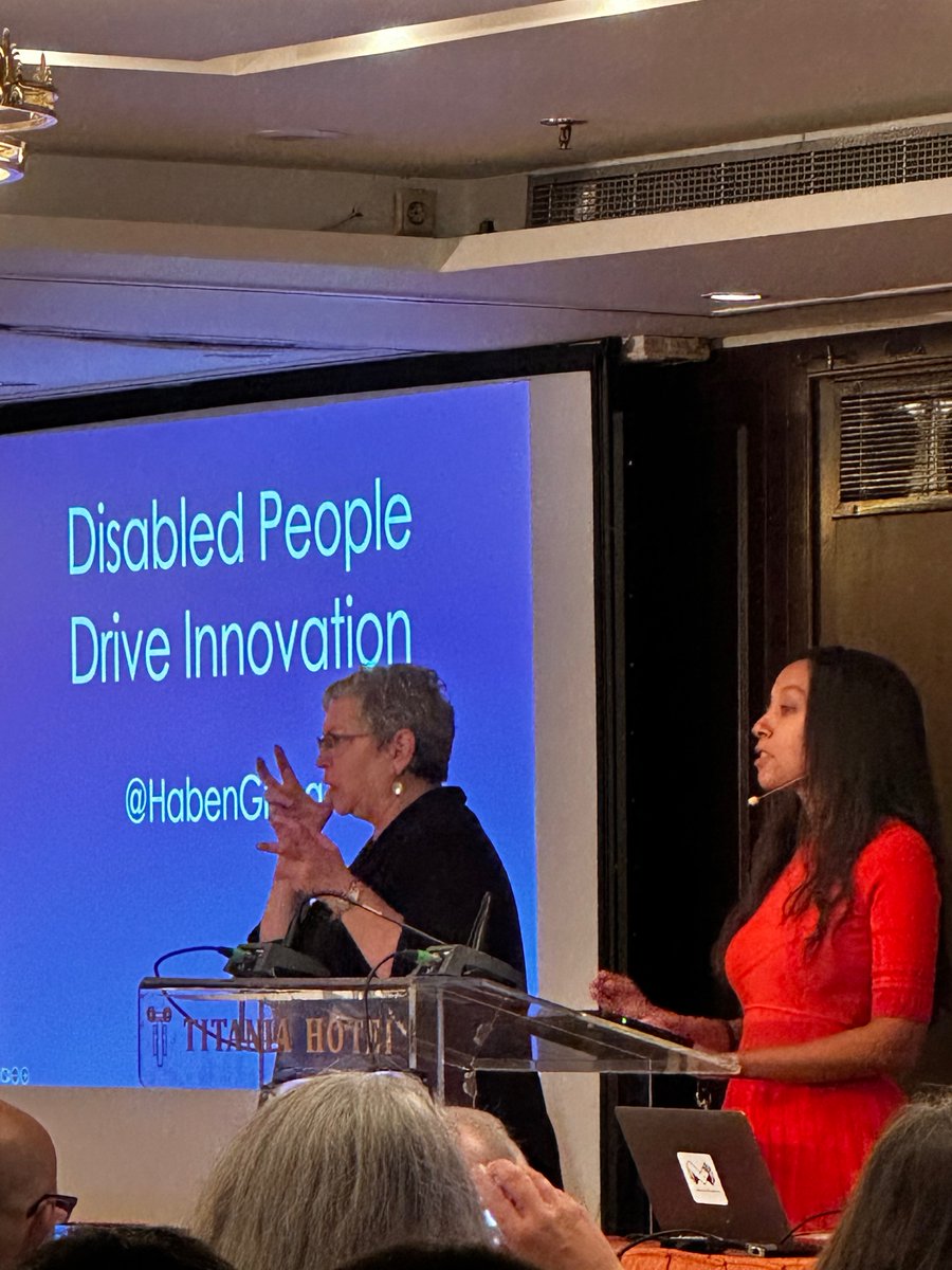 “There is a myth that non-disabled people are independent and disabled people are dependent. We are all interdependent. Many of you like drinking coffee, very few of you grow your own beans” … from a great opening keynote at #assets2022 by <a href="/HabenGirma/">Haben Girma👩🏿‍🦯</a>