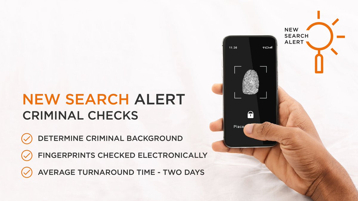 searchworksza1's tweet image. Background checks reduce a company’s risk for reputational damage and criminal activities such as fraud and theft.

Introducing Criminal checks now available from Searchworks.

#Searchsmart #Searchworks.