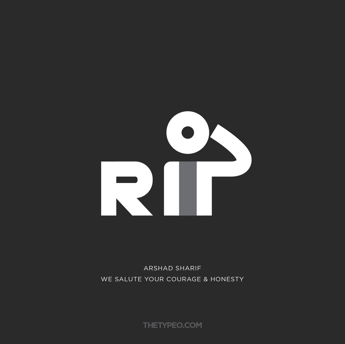 OwaisRiaz's tweet photo. #ArshadSharif
.
.
.
#arshadshareef #JournalismIsNotACrime #rip #Pakistan #typography #wordplay #owaisriaz #thetypeO https://t.co/ltpbPbAEw1