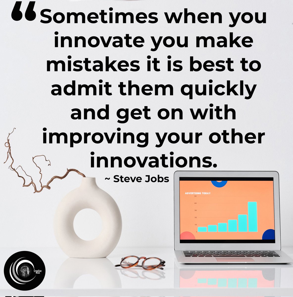 CreativeMindsZA's tweet photo. Happy Monday!!!

Part of the process of innovating is failing and making mistakes before you succeed because when you create something new you'll never get it right on your first attempt. 

@innovatedurban 

#CreativeMinds #InnovateDurban #YIC2022 https://t.co/q7yfN4WAjL