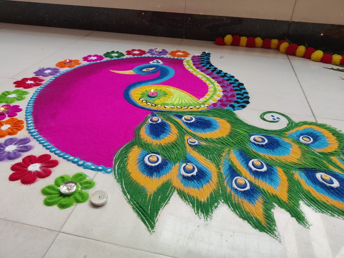Fabulaous Rangoli by Doctors at M&amp;J Govt Eye Hospital, Ahmedabad... #HappyDiwali 
Wish you all a Happy, prosporous and safe Diwali
@