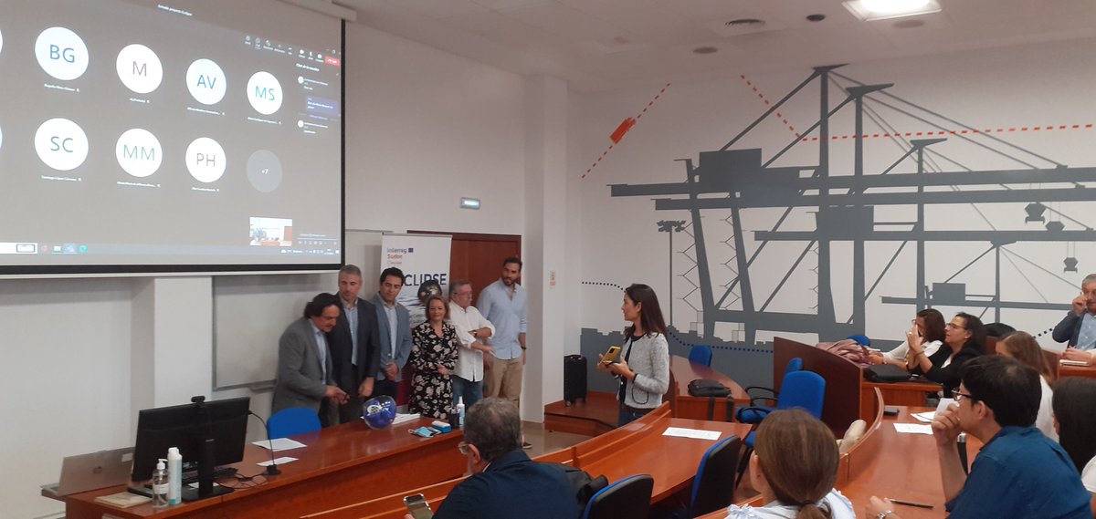 BoludaCM's tweet photo. #BoludaCorporaciónMarítima participó el viernes en la jornada “El gran reto de la adaptación al cambio climático en puertos”, del proyecto europeo #ECCLIPSE organizado por la Fundación Valenciaport con la colaboración de la APV. https://t.co/lgYVXfA0aM