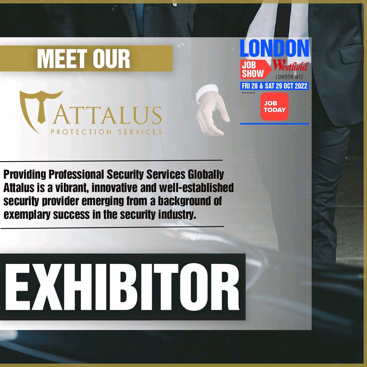 We have some amazing opportunities for you at the upcoming #LondonJobShow in Shepherds Bush this month!

If you're interested in joining the Attalus team, come by and see us with your CV. We'd be happy to answer your questions. <a href="/londonjobshow/">London Job Show</a>

londonjobshow.co.uk/shepherdsbush/…
#security
