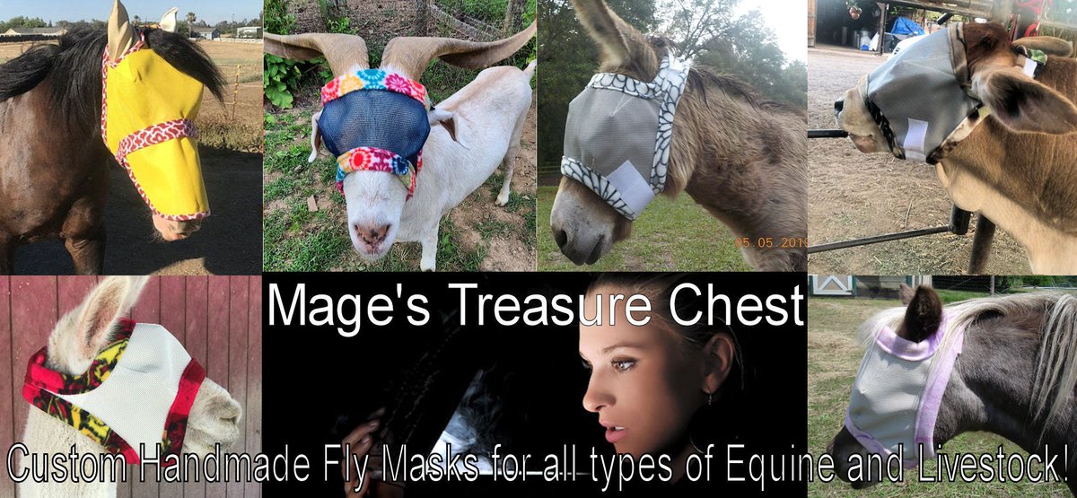 MagesTreasure's tweet photo. Make sure the flies don't have a ghost of a chance next year! 15% off all Horse and Livestock #FlyMasks now through Halloween! https://t.co/ZwRBoqm3Av #etsy #magestreasurechest #horse #donkey #mule #cattle #goat #sheep #alpaca #llama #pig #shopsmall #babyanimals https://t.co/uEX84yKPbq