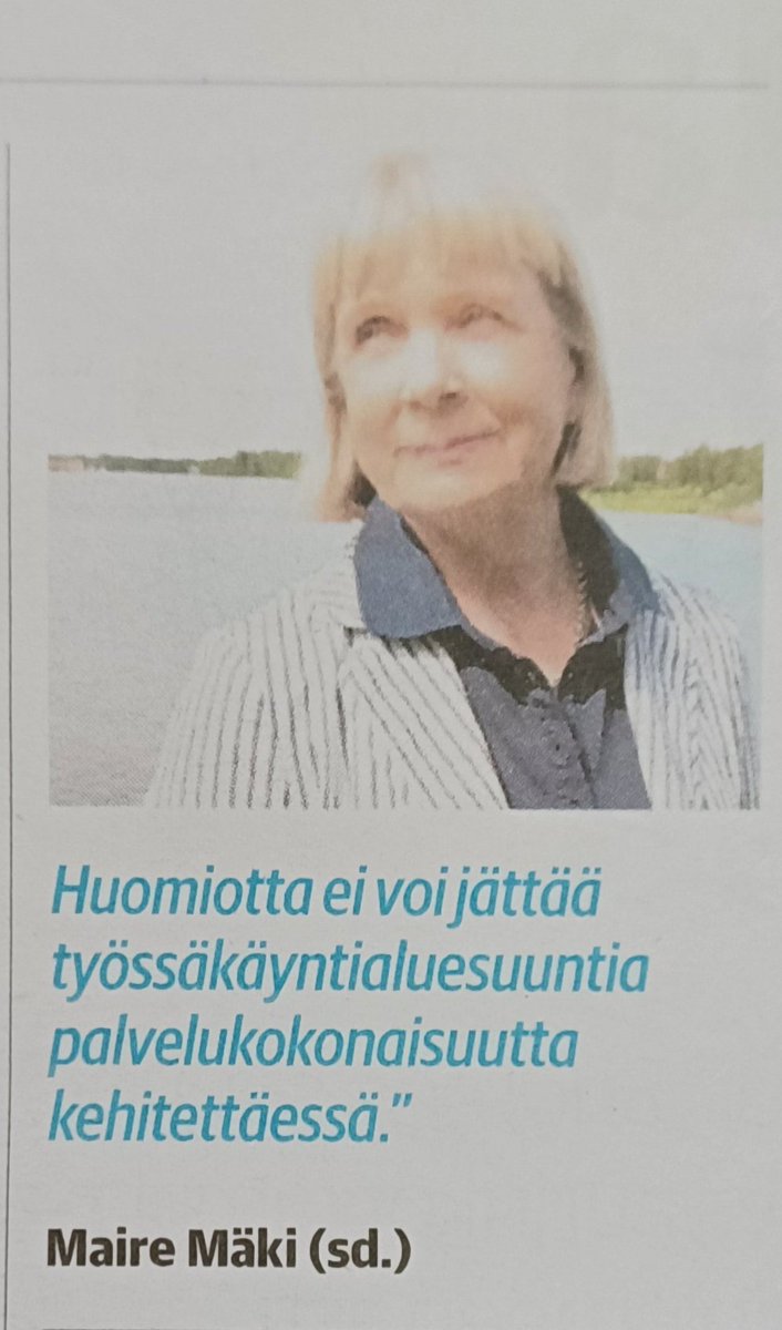Tämän päivän @Kaleva_fi käsittelee <a href="/Pohde_fi/">Pohjois-Pohjanmaan hyvinvointialue</a> asiaa meille valtuutetuille tehdyn kyselyn pohjalta. Alla näkemyksiäni kehittämisen suunnasta palveluita suunniteltaessa.