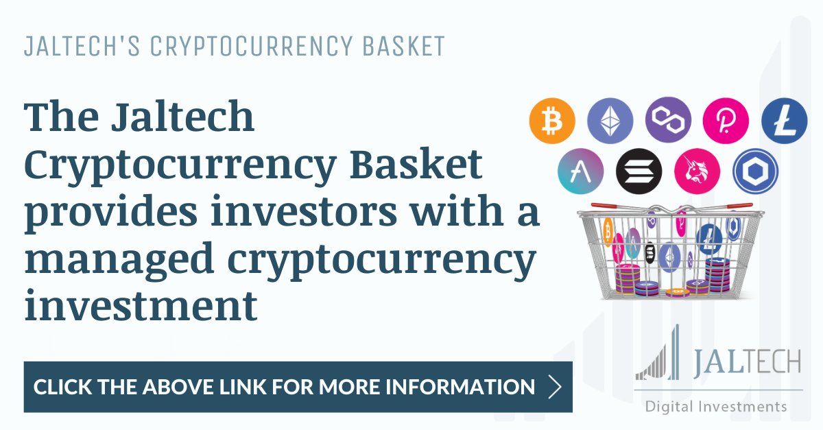 JaltechFM's tweet photo. Jaltech’s Cryptocurrency Basket is a managed investment– meaning our #cryptocurrency experts include or exclude #cryptocurrencies from the basket based on market conditions. For more information, click here: https://t.co/T8OlAzn1HT
#crypto #cryptobundle https://t.co/i4Z9cZJB8c