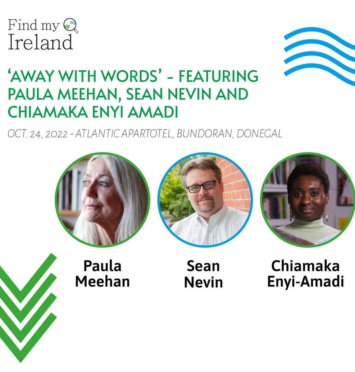 Apartotel's tweet photo. TONIGHT Monday 24 October 8.30pm  Don’t miss this opportunity to meet two of Ireland’s best poets- Dr. Paula Meehan &amp; Chiamaka Enyi-Amadi, readings hosted by renowned American poet Séan Nevin. Admission is free &amp; all welcome. https://t.co/VaAnRXyj9G