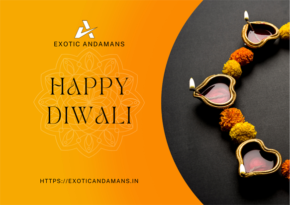 ExoticAndamans's tweet photo. ExoticAndamans wishes you all a very Happy Diwali. 
We hope that this festival brings happiness, peace &amp; prosperity in your life.

#ExoticAndamans की ओर से आप सभी को दीपावली की हार्दिक शुभकामनाएं। 
हम आशा करते हैं कि यह त्योहार आपके जीवन में सुख,शांति और समृद्धि लाए।
#Diwali2022 https://t.co/Unchix6LJl